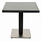 Záhradný ratanový stôl GINA 80x80 cm (čierna)